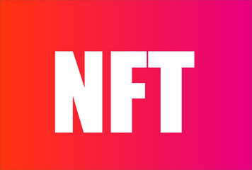 NFTs or NFT are unique cryptographic tokens that exist on a blockchain - obrazy, fototapety, plakaty