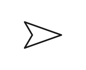 Black line icon on white background