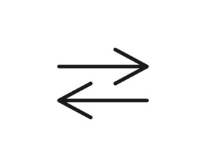 Black line icon on white background