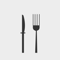 Folk knife vector icon illustration sign