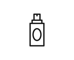 Beauty line icon on white background