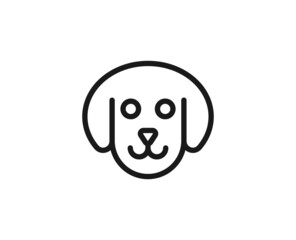 Black line icon on white background