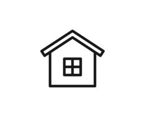 Constraction line icon on white background