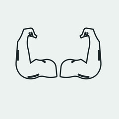 Muscular vector icon illustration sign