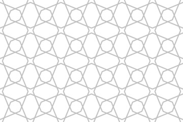Fototapeta premium The geometric pattern with lines. Seamless vector background. White and gray texture. Graphic modern pattern. Simple lattice graphic design.
