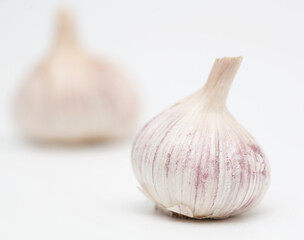 Garlic isolated on white background.