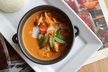 Beautifully presented Thai dishes restaurant food photo