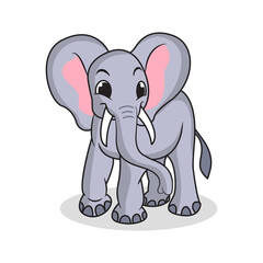 Cartoon Elephant vector illustration 