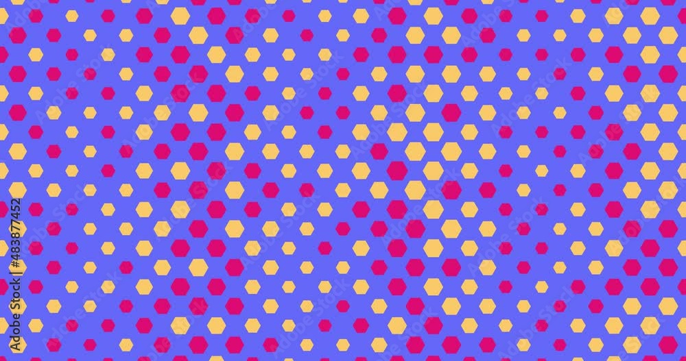 Aufkleber abstract geometric pattern background. bright colors animated with colored circles red and yellow