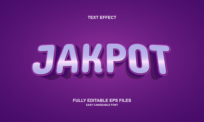 jakpot text effect editable