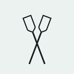 Paddle vector icon illustration sign