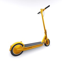 electric folding scooter for leisure and city trips 3D illustration