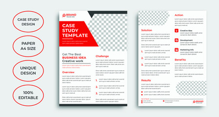 Professional case study template design