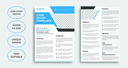 Creative case study template design