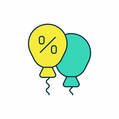 Filled outline Discount percent tag icon isolated on white background. Shopping tag sign. Special offer sign. Discount coupons symbol. Vector