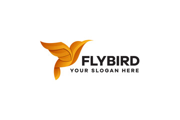 Fly Bird Illustration Logo