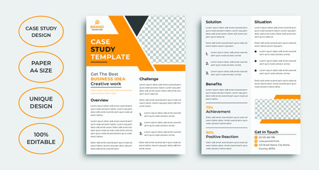 Creative case study template design