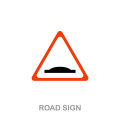 Road Sign flat icon. Colored element sign from transport collection. Flat Road Sign icon sign for web design, infographics and more.