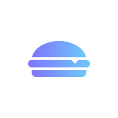 Hamburger vector icon with gradient