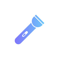 Flashlight vector icon with gradient