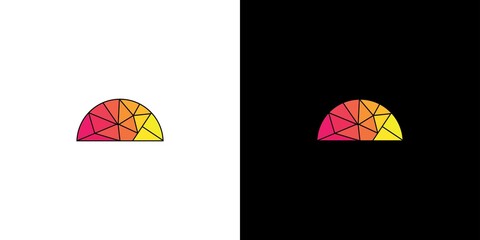 Modern and colorful dome logo design © Rusly