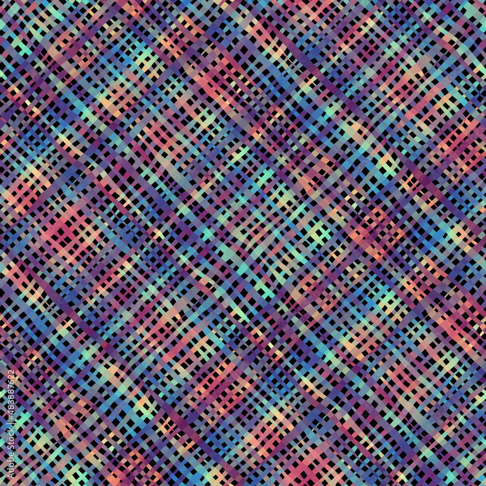 Poster Imitation of a texture of rough canvas. Seamless pattern.