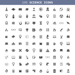 Fototapeta na wymiar Science icons set