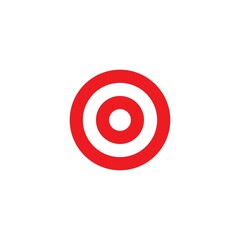 Target icon vector ilustration template