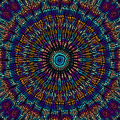 Vector seamless mosaic art pattern. Art background.