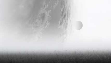 Image of outer space. . Mixed media