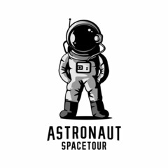 astronaut logo illustration vector, logo template, sport, game © SaljulQutub