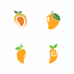 Mango logo template vector icon design Illustration