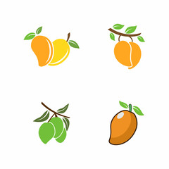 Mango logo template vector icon design Illustration