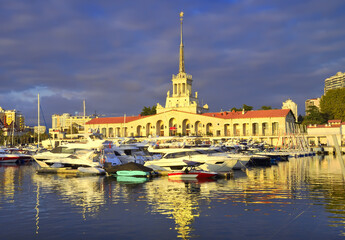 Fototapeta premium Sochi Sea Station building