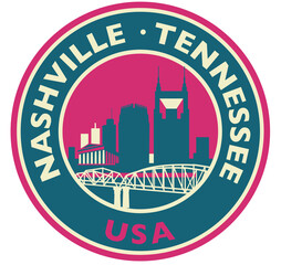 Nashville round skyline - 483892234