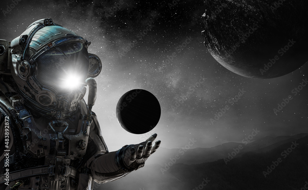 Canvas Prints astronaut and space exploration theme.