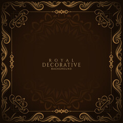 Decorative luxury frame design artistic vintage background