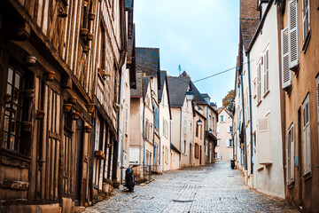 Fototapeta premium Antique building view in Chartres city, France.