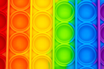 Colorful fashion anti-stress touch toys fidget push pop it.