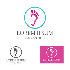 footprints,foot care,and footstep, logo images illustration design
