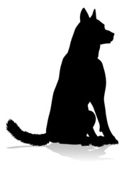 Dog Silhouette Pet Animal