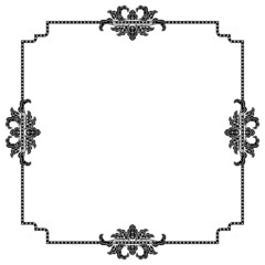 Frame Border Art Vintage Deco Style Illustration