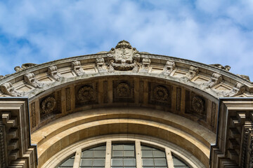 Fototapeta na wymiar Architectural details of an old building, Brussels, Belgium