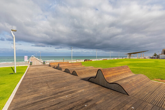 Australia, South Australia, Adelaide, Clouds over Henley Beach Jetty