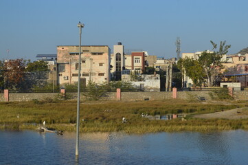 view of the city of the river