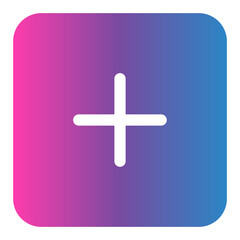 Obraz premium add gradient icon