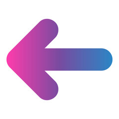 left arrow gradient icon