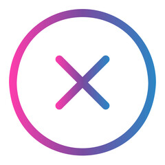 failed gradient icon