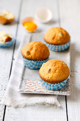 homemade pastries sweet vanilla cupcakes