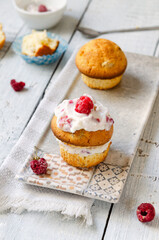 homemade pastries sweet vanilla cupcakes